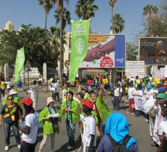 Global Article 9 Campaign at the World Social Forum Dakar 2011